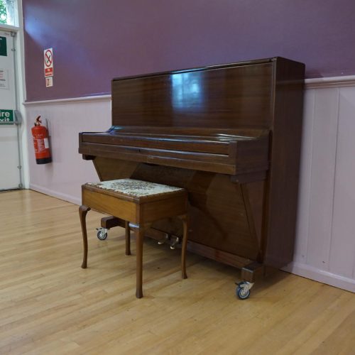 Photo of piano in main hall